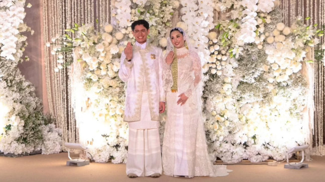 Moshe Darron Panjaitan dan Magisha Afryea Thohir. [Instagram]